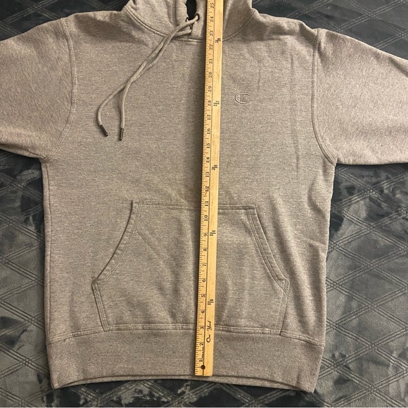 Champion plain gray hoodie sweatshirt sz S - Picture 2 of 12